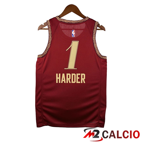 Maglia Cleveland Cavaliers (HARDEN #1) Rosso/Giallo 2026 2027