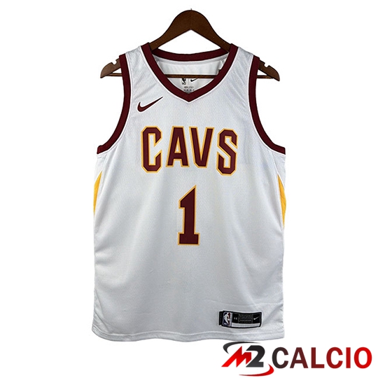 Maglie Calcio Personalizzate,Tute Calcio Squadre,Maglia Nazionale Italiana Calcio | Maglia Cleveland Cavaliers (HARDEN #1) Bianco/Rosso 2026 2027