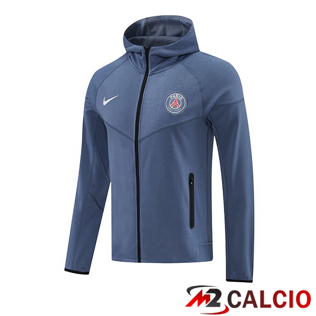 Maglie Calcio Personalizzate,Tute Calcio Squadre,Maglia Nazionale Italiana Calcio | Felpa Con Cappuccio Paris PSG Grigio 2026/2027