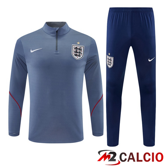 Maglie Calcio Personalizzate,Tute Calcio Squadre,Maglia Nazionale Italiana Calcio | Insieme Tuta Calcio Inghilterra Grigio 2026/2027