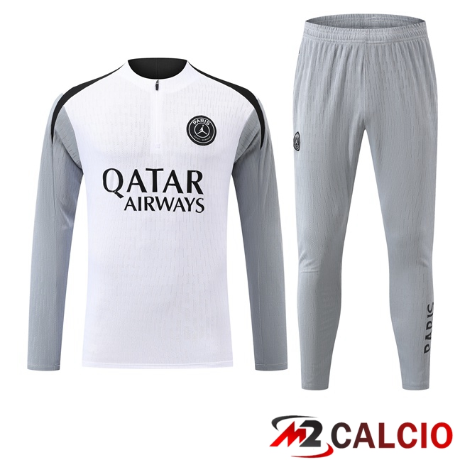 Maglie Calcio Personalizzate,Tute Calcio Squadre,Maglia Nazionale Italiana Calcio | Insieme Tuta Calcio Paris PSG Bianco 2026/2027