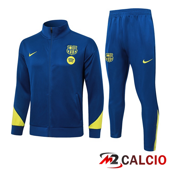 Maglie Calcio Personalizzate,Tute Calcio Squadre,Maglia Nazionale Italiana Calcio | Insieme Tuta Calcio - Giacca FC Barcellona Blu Reale 2026/2027