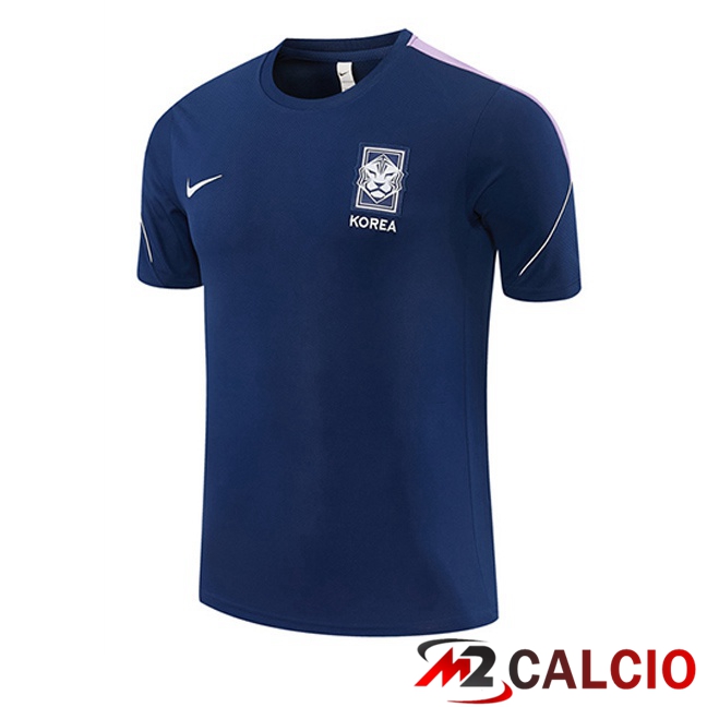 Maglie Calcio Personalizzate,Tute Calcio Squadre,Maglia Nazionale Italiana Calcio | T Shirt Allenamento Corea Blu Reale 2026/2027