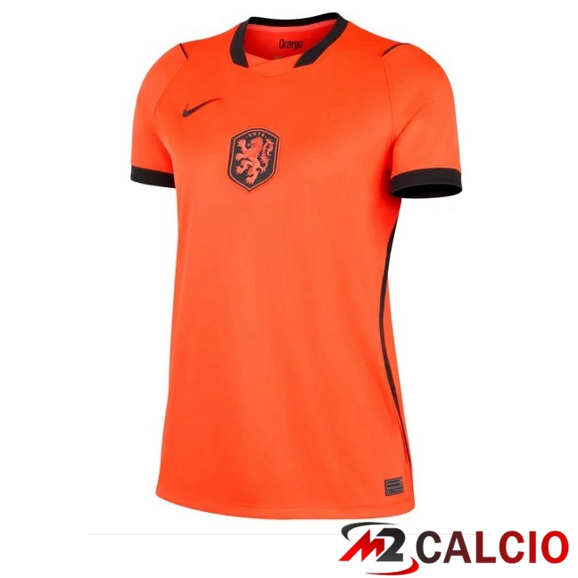 Maglie Calcio Personalizzate,Tute Calcio Squadre,Maglia Nazionale Italiana Calcio | Maglie Calcio Paesi Bassi Donna Prima Arancia 2026/2027