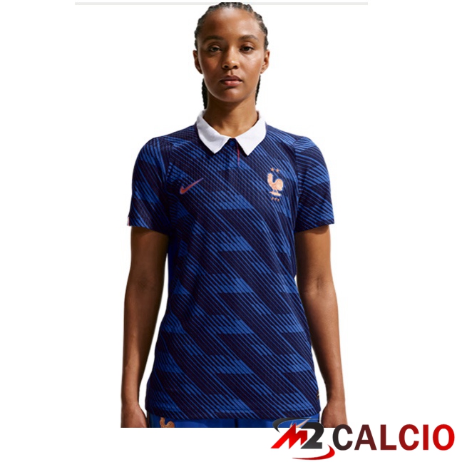Maglie Calcio Personalizzate,Tute Calcio Squadre,Maglia Nazionale Italiana Calcio | Maglie Calcio Francia Donna Prima Blu Reale 2026/2027