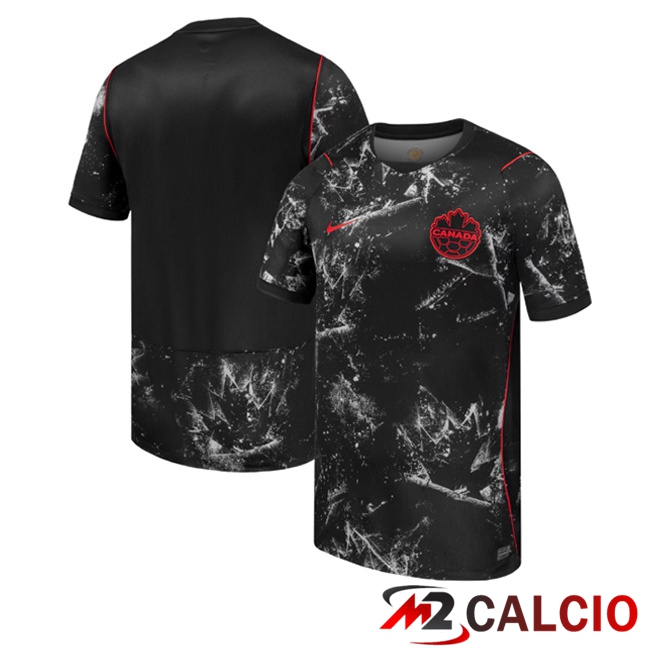 Maglie Calcio Personalizzate,Tute Calcio Squadre,Maglia Nazionale Italiana Calcio | Maglie Calcio Canada Seconda Nero 2026/2027