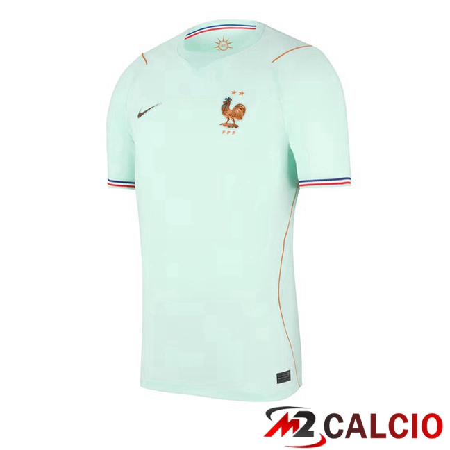 Maglie Calcio Personalizzate,Tute Calcio Squadre,Maglia Nazionale Italiana Calcio | Maglie Calcio Francia Seconda Verde 2026/2027