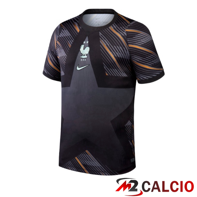 Maglie Calcio Personalizzate,Tute Calcio Squadre,Maglia Nazionale Italiana Calcio | Maglie Calcio Francia Portiere Nero 2026/2027