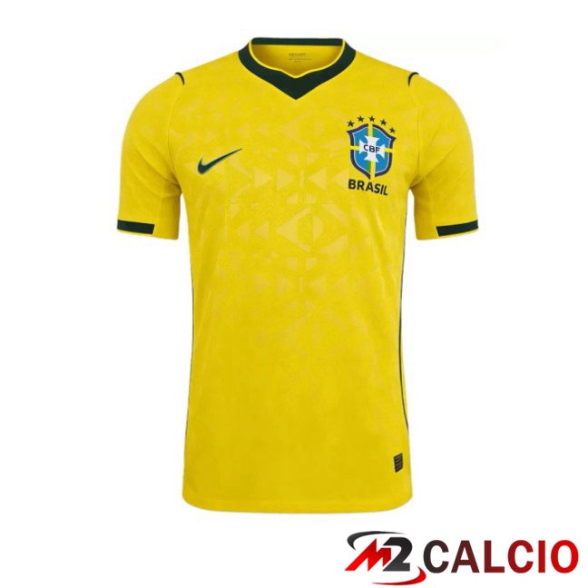 Maglie Calcio Personalizzate,Tute Calcio Squadre,Maglia Nazionale Italiana Calcio | Maglie Calcio Brasile Prima Giallo 2026/2027
