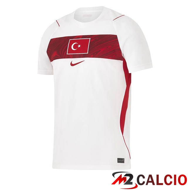 Maglie Calcio Personalizzate,Tute Calcio Squadre,Maglia Nazionale Italiana Calcio | Maglie Calcio Turchia Seconda Bianco 2026/2027