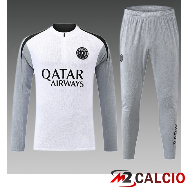 Maglie Calcio Personalizzate,Tute Calcio Squadre,Maglia Nazionale Italiana Calcio | Insieme Tuta Calcio Paris PSG Bambino Bianco 2026/2027