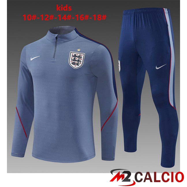 Maglie Calcio Personalizzate,Tute Calcio Squadre,Maglia Nazionale Italiana Calcio | Insieme Tuta Calcio Inghilterra Bambino Grigio 2026/2027