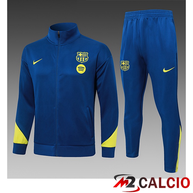 Maglie Calcio Personalizzate,Tute Calcio Squadre,Maglia Nazionale Italiana Calcio | Insieme Tuta Calcio - Giacca FC Barcellona Bambino Blu Reale 2026/2027