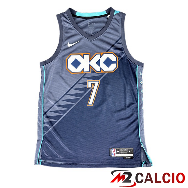 Maglie Calcio Personalizzate,Tute Calcio Squadre,Maglia Nazionale Italiana Calcio | Maglia NBA Oklahoma City Thunder (Chet Holmgren 7) Blu Reale 2025/2026