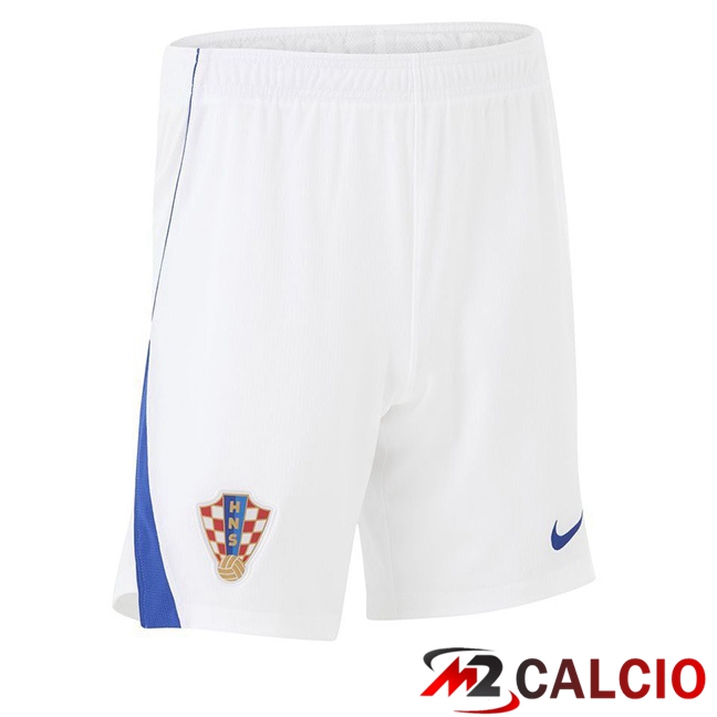 Maglie Calcio Personalizzate,Tute Calcio Squadre,Maglia Nazionale Italiana Calcio | Pantaloncini Calcio Croazia Prima Bianco 2026/2027