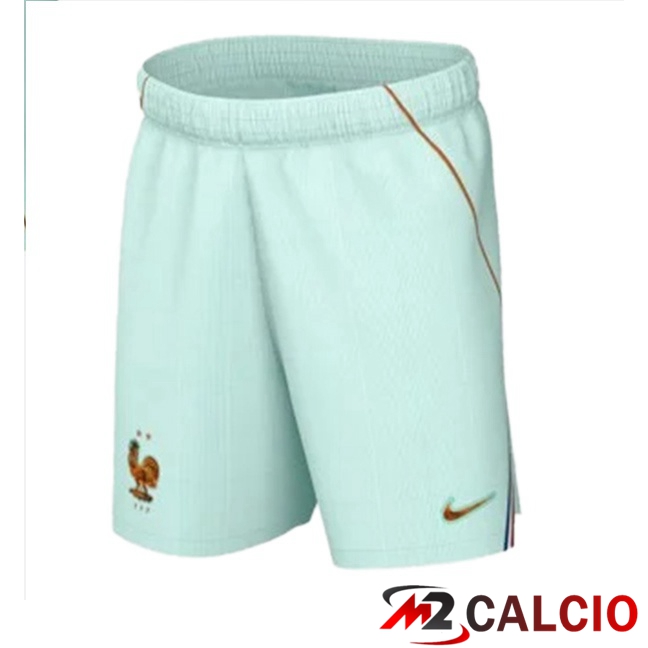 Maglie Calcio Personalizzate,Tute Calcio Squadre,Maglia Nazionale Italiana Calcio | Pantaloncini Calcio Francia Seconda Verde 2026/2027