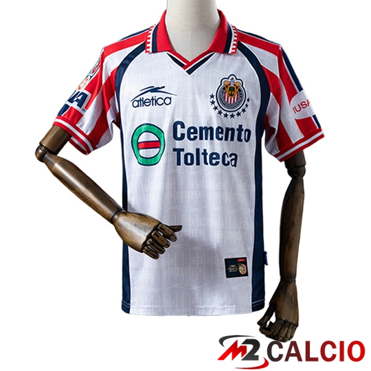 Maglie Calcio Personalizzate,Tute Calcio Squadre,Maglia Nazionale Italiana Calcio | Maglie Calcio CD Guadalajara Retro Seconda 1999/2000