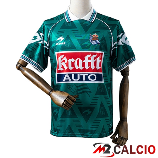 Maglie Calcio Personalizzate,Tute Calcio Squadre,Maglia Nazionale Italiana Calcio | Maglie Calcio Real Sociedad Retro Seconda 1995/1996