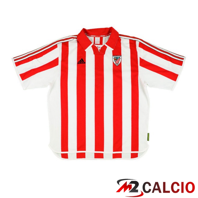 Maglie Calcio Personalizzate,Tute Calcio Squadre,Maglia Nazionale Italiana Calcio | Maglie Calcio Athletic Club Retro Prima Rosso Bianco 1999-2000