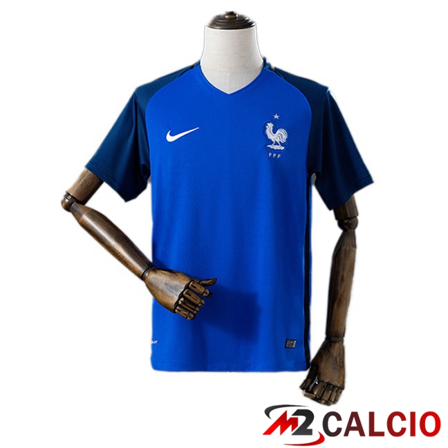 Maglie Calcio Personalizzate,Tute Calcio Squadre,Maglia Nazionale Italiana Calcio | Maglie Calcio Francia Retro Prima Blu 2016