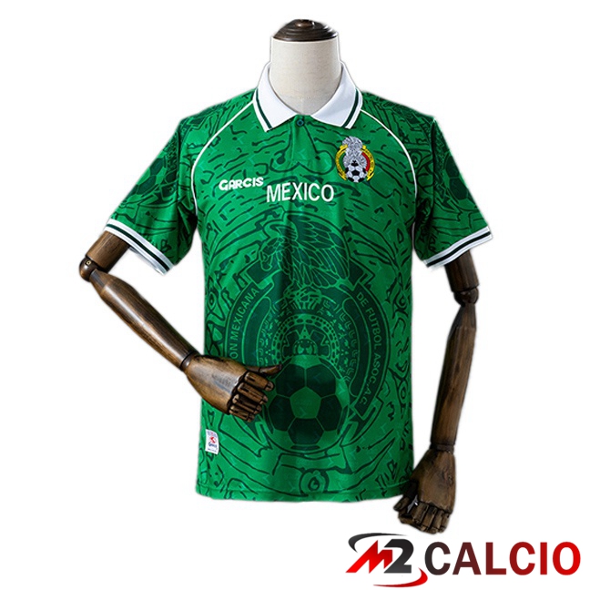 Maglie Calcio Personalizzate,Tute Calcio Squadre,Maglia Nazionale Italiana Calcio | Maglie Calcio Messico Retro Prima Verde 1999