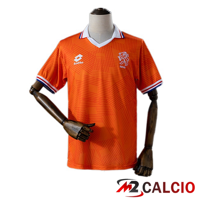 Maglie Calcio Personalizzate,Tute Calcio Squadre,Maglia Nazionale Italiana Calcio | Maglie Calcio Paesi Bassi Retro Prima Arancia 1992