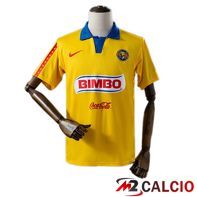 Maglie Calcio Personalizzate,Tute Calcio Squadre,Maglia Nazionale Italiana Calcio | Maglie Calcio Club America Retro Prima Giallo 2006-2007