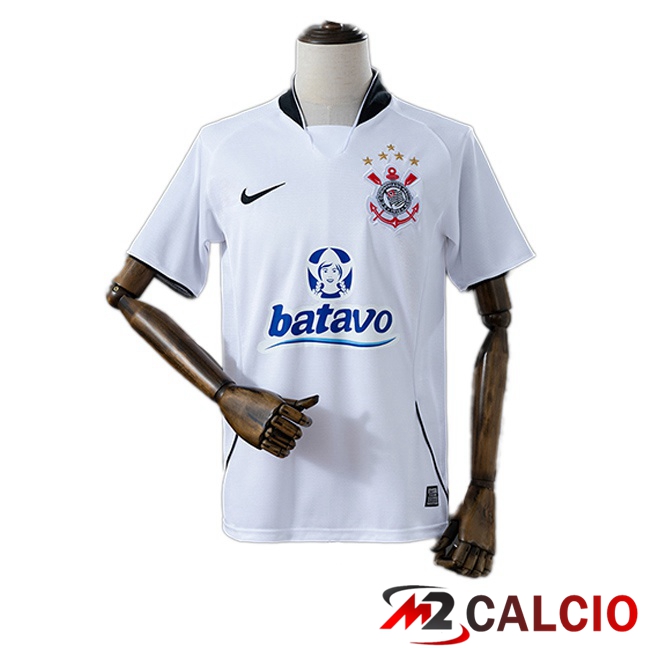 Maglie Calcio Personalizzate,Tute Calcio Squadre,Maglia Nazionale Italiana Calcio | Maglie Calcio Corinthians Retro Prima Bianco 2009