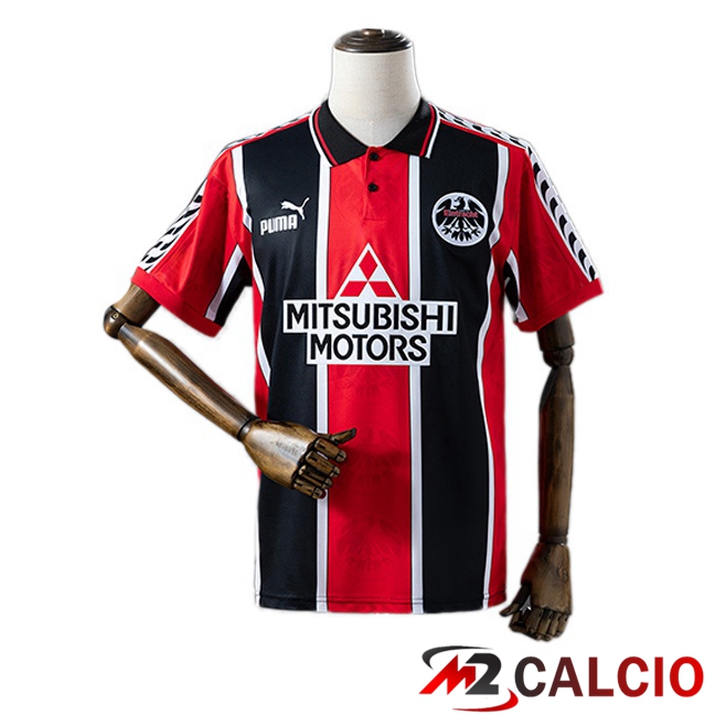 Maglie Calcio Personalizzate,Tute Calcio Squadre,Maglia Nazionale Italiana Calcio | Maglie Calcio Eintracht Frankfurt Retro Prima Rosso Nero 1996-1997