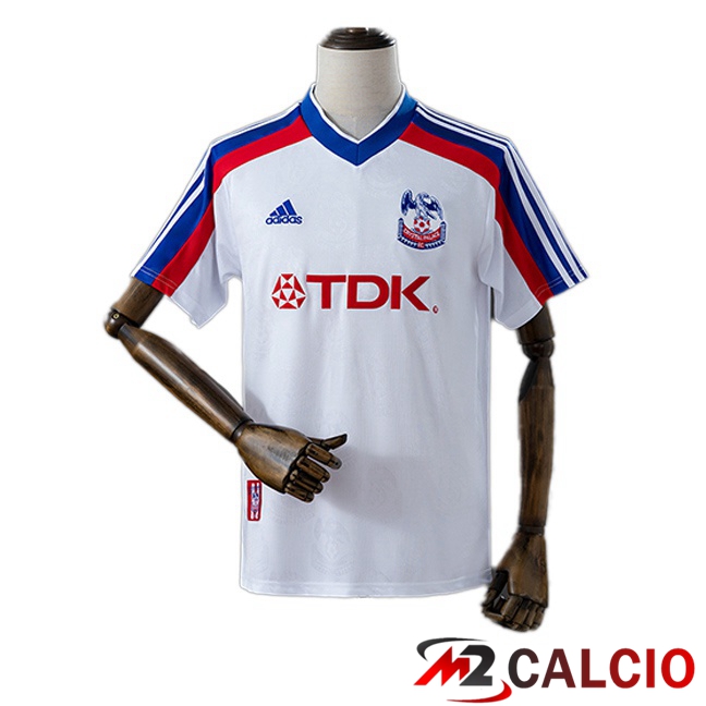 Maglie Calcio Personalizzate,Tute Calcio Squadre,Maglia Nazionale Italiana Calcio | Maglie Calcio Crystal Palace Retro Seconda Bianco 1998-1999