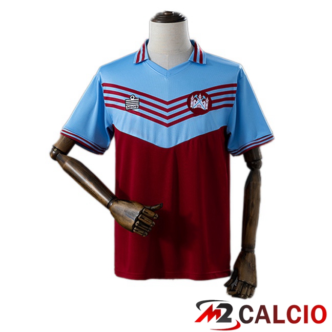 Maglie Calcio Personalizzate,Tute Calcio Squadre,Maglia Nazionale Italiana Calcio | Maglie Calcio West Ham United Retro Prima Blu Marrone 1976-1980