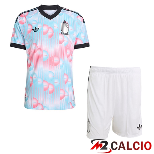 Maglie Calcio Personalizzate,Tute Calcio Squadre,Maglia Nazionale Italiana Calcio | Maglie Calcio Belgio Bambino Seconda Coppa Del Mondo 2026