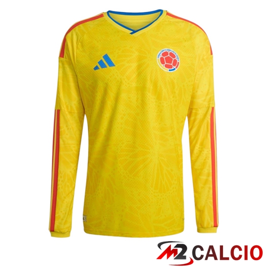 Maglie Calcio Personalizzate,Tute Calcio Squadre,Maglia Nazionale Italiana Calcio | Maglie Calcio Colombia Prima Manica Lunga Coppa Del Mondo 2026