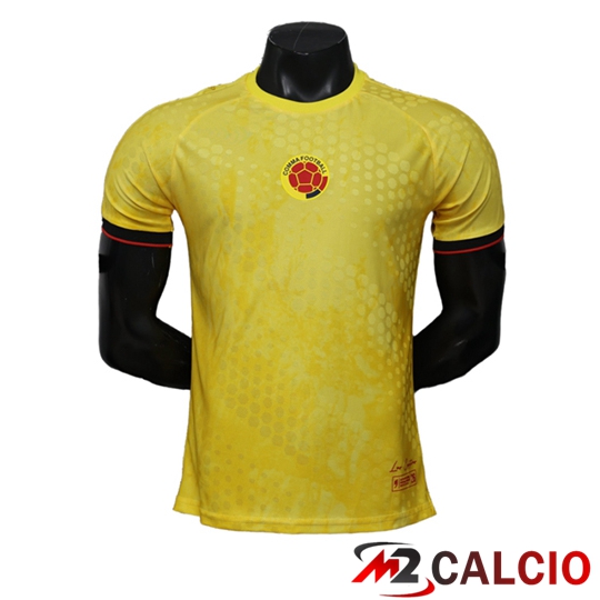 Maglie Calcio Personalizzate,Tute Calcio Squadre,Maglia Nazionale Italiana Calcio | Maglie Calcio Colombia Edizione Speciale Giallo 2026/2027