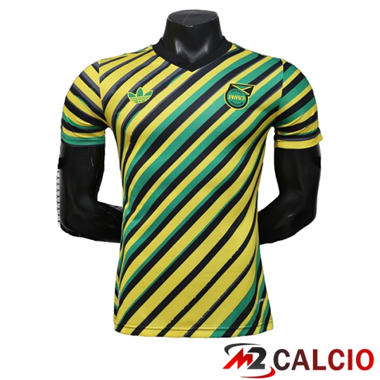 Maglie Calcio Personalizzate,Tute Calcio Squadre,Maglia Nazionale Italiana Calcio | Maglie Calcio Giamaica Edizione Speciale Giallo/Verde 2026/2027