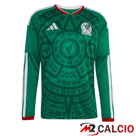 Maglie Calcio Personalizzate,Tute Calcio Squadre,Maglia Nazionale Italiana Calcio | Maglie Calcio Messico Prima Manica Lunga Coppa Del Mondo 2026