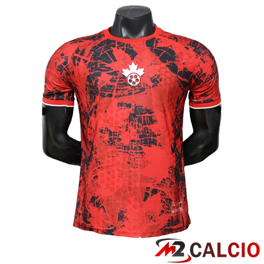 Maglie Calcio Personalizzate,Tute Calcio Squadre,Maglia Nazionale Italiana Calcio | Maglie Calcio Canada Edizione Speciale Rosso 2026/2027