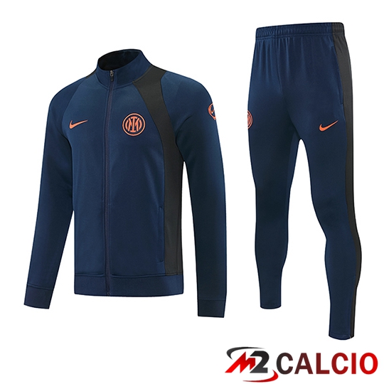 Maglie Calcio Personalizzate,Tute Calcio Squadre,Maglia Nazionale Italiana Calcio | Insieme Tuta Calcio Veste Inter Milan Blu Scuro 2026/2027