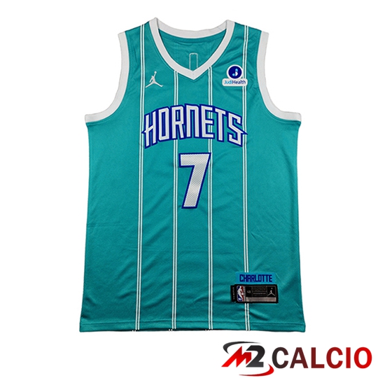 Maglie Calcio Personalizzate,Tute Calcio Squadre,Maglia Nazionale Italiana Calcio | Maglie Charlotte Hornets (KNUEPPEL #7) Verde/Bianco 2026/2027