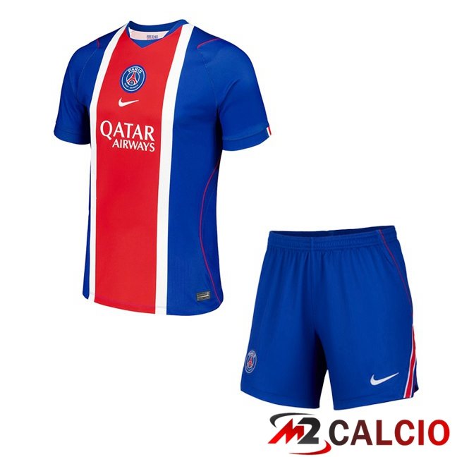 Maglie Calcio Personalizzate,Tute Calcio Squadre,Maglia Nazionale Italiana Calcio | Maglie Calcio Paris PSG Bambino Prima Blu Rosso 2026/2027