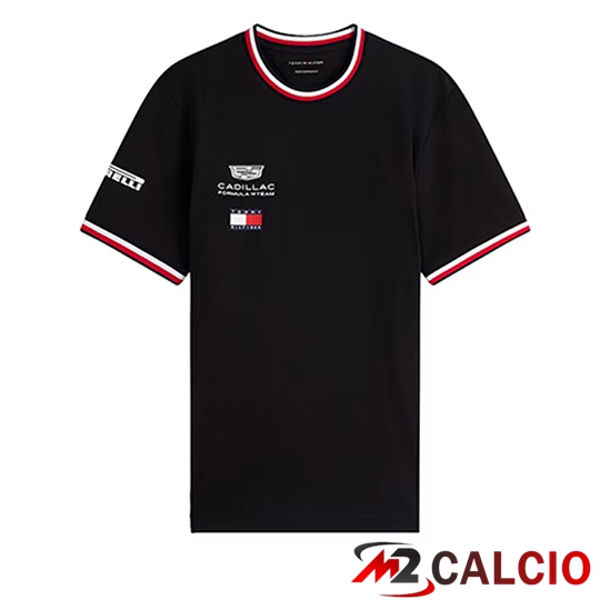 Maglie Calcio Personalizzate,Tute Calcio Squadre,Maglia Nazionale Italiana Calcio | T Shirt F1 Cadillac Team Noir 2026