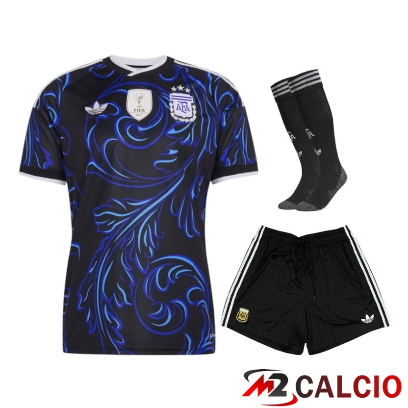 Maglie Calcio Personalizzate,Tute Calcio Squadre,Maglia Nazionale Italiana Calcio | Insieme Maglie Calcio Argentine Seconda (Pantaloncini + Calzini) 2026/2027