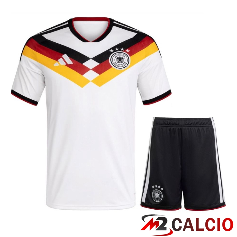 Insieme Maglie Calcio Germania Prima + Pantaloncini Coppa Del Mondo 2026