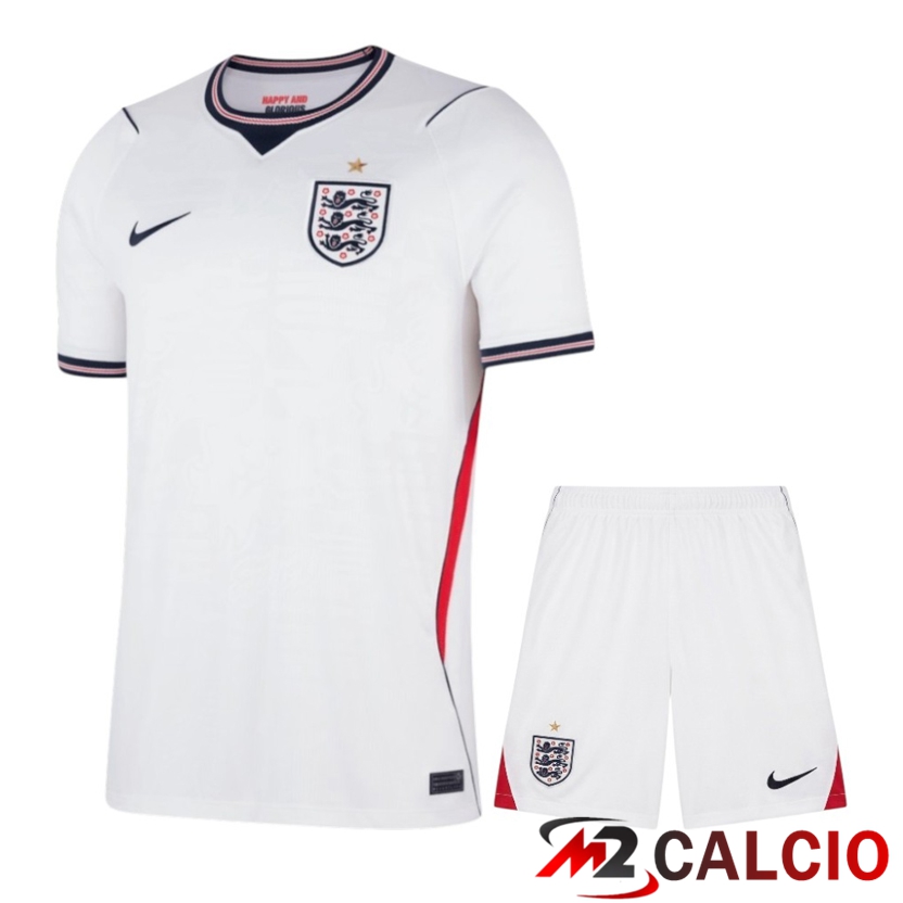 Maglie Calcio Personalizzate,Tute Calcio Squadre,Maglia Nazionale Italiana Calcio | Insieme Maglie Calcio Inghilterra Prima + Pantaloncini Coppa Del Mondo 2026