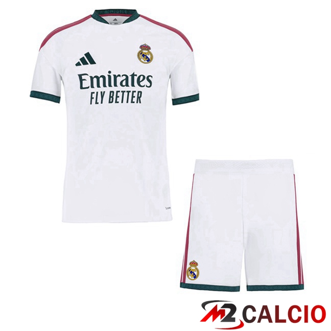Maglie Calcio Personalizzate,Tute Calcio Squadre,Maglia Nazionale Italiana Calcio | Maglie Calcio Real Madrid Bambino Prima Bianco 2026/2027