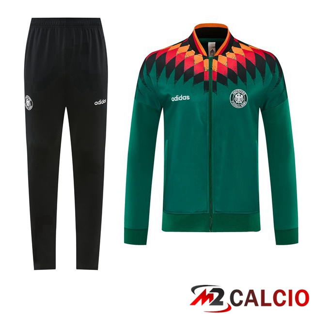 Maglie Calcio Personalizzate,Tute Calcio Squadre,Maglia Nazionale Italiana Calcio | Insieme Tuta Calcio - Giacca Germania Verde 2026/2027