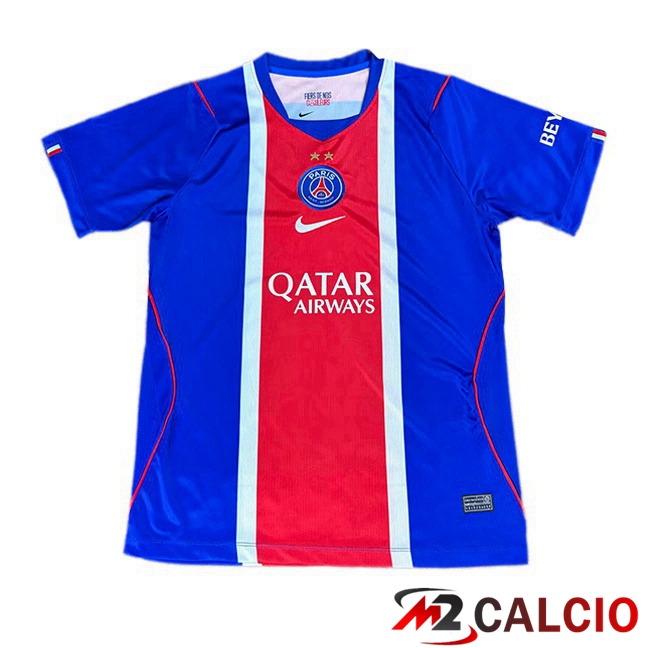 Maglie Calcio Personalizzate,Tute Calcio Squadre,Maglia Nazionale Italiana Calcio | 2 Stelle Maglie Calcio Paris PSG Prima Blu Rosso 2026/2027