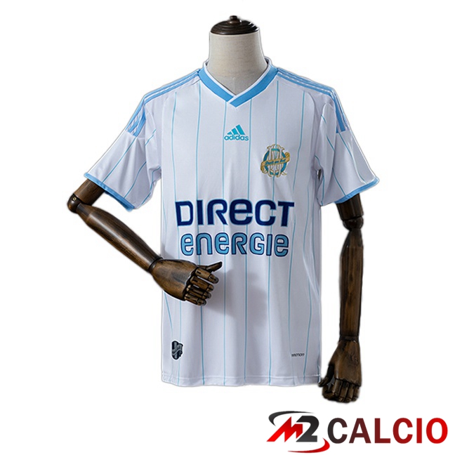Maglie Calcio Personalizzate,Tute Calcio Squadre,Maglia Nazionale Italiana Calcio | Maglie Calcio Marsiglia OM Retro Prima Bianco 2009-2010