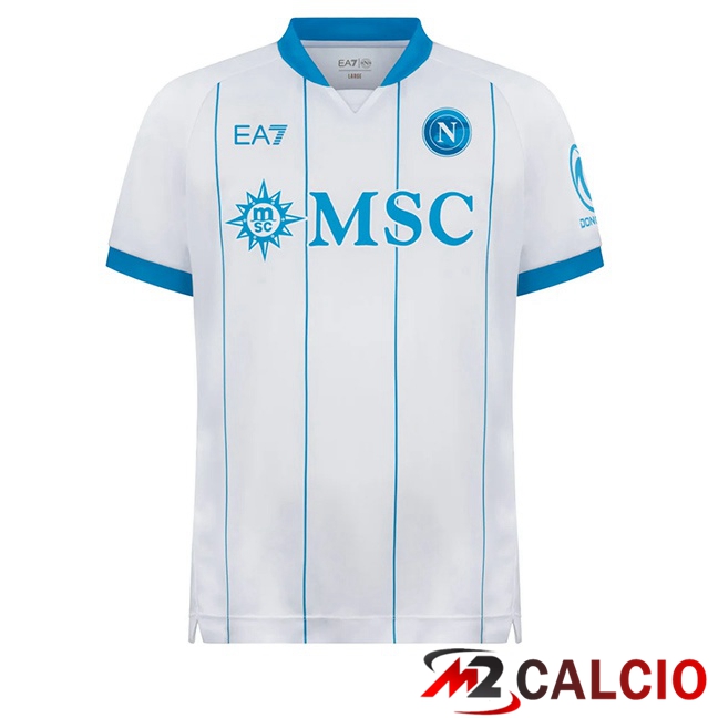 Maglie Calcio Personalizzate,Tute Calcio Squadre,Maglia Nazionale Italiana Calcio | Maglie Calcio SSC Napoli Seconda Bianco 2026/2027