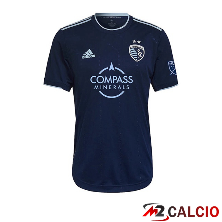 Maglie Calcio Personalizzate,Tute Calcio Squadre,Maglia Nazionale Italiana Calcio | Maglia Calcio Sporting Kansas City Seconda Blu 2022
